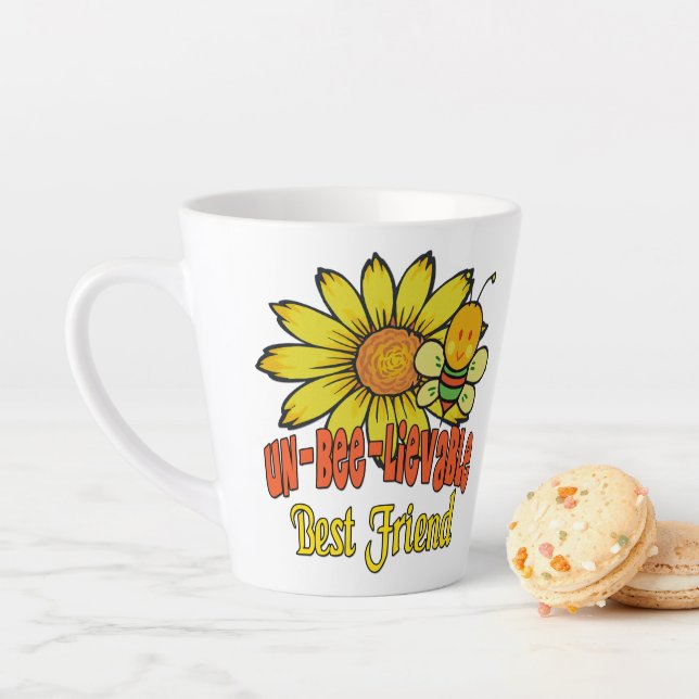Unglaubliche Sonnenblumen und Bienen Milchtasse (Beispiel)
