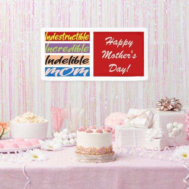 Unglaubliche, unglaubliche, unauslöschliche Mama Banner (Party)