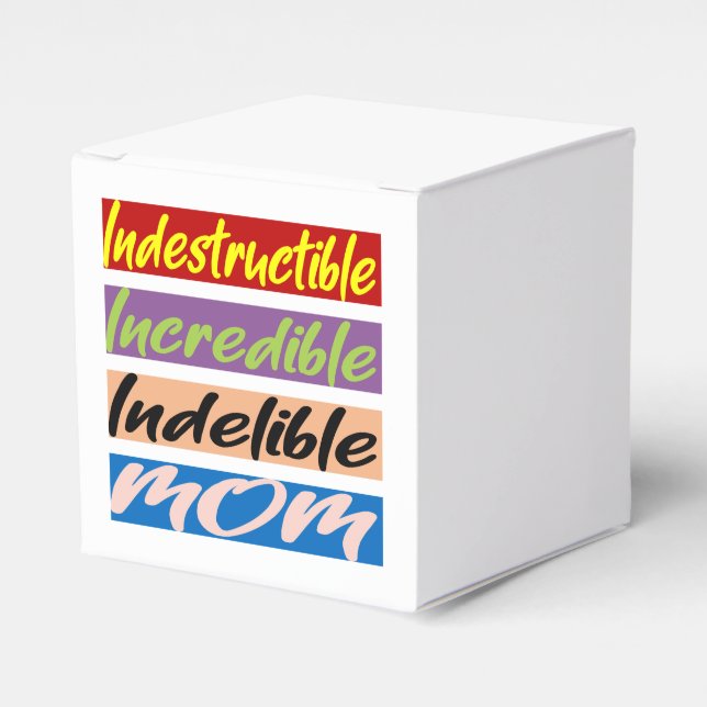 Unglaubliche, unglaubliche, unauslöschliche Mama Geschenkschachtel (Vorderseite)
