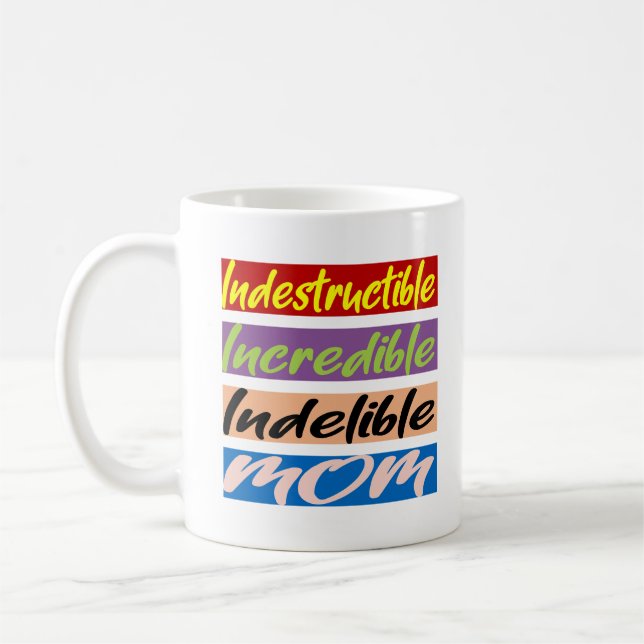 Unglaubliche, unglaubliche, unauslöschliche Mama Kaffeetasse (Links)