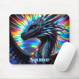 Unglaublicher Drache mit lebendigem Hintergrund Mousepad