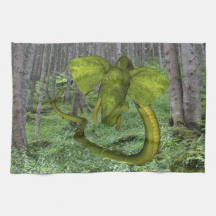 Unglaublicher Elephant Python Geschirrtuch