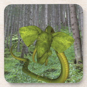 Unglaublicher Elephant Python Getränkeuntersetzer