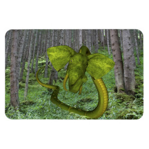 Unglaublicher Elephant Python Magnet