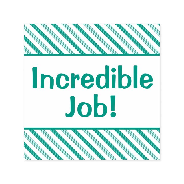 "Unglaublicher Job!" Briefmarke aus Gummi Permastempel (Design)