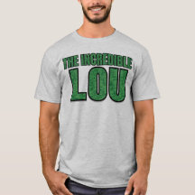 Unglaublicher Lou - Grüne Backstein-Muster-Typogra