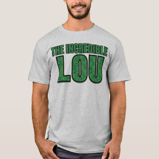 Unglaublicher Lou - Grüne Backstein-Muster-Typogra T-Shirt