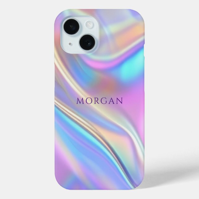 Unglaubliches Design, klassischer Lila Textname Case-Mate iPhone Hülle (Rückseite)