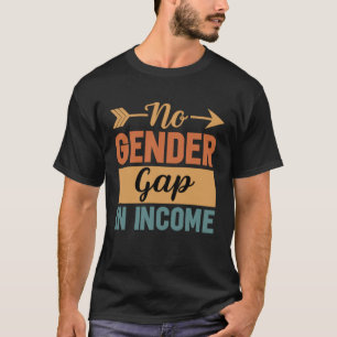 Ungleichheit bei der Einkommensverteilung zwischen T-Shirt
