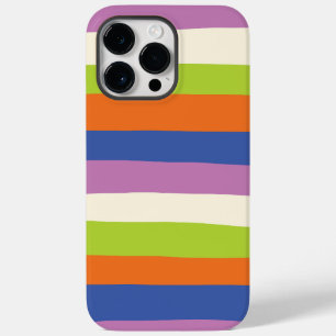 Ungleichmäßige Streifen - Blau, Orange, Lila, Grün Case-Mate iPhone 14 Pro Max Hülle