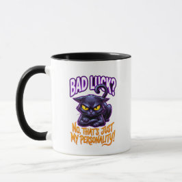 Unglück schwarze Katze Persönlichkeit Lustig Sarka Tasse