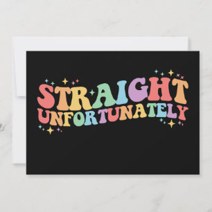 Unglücklich Groovy LGBTQ Gay Lesbian Einladung