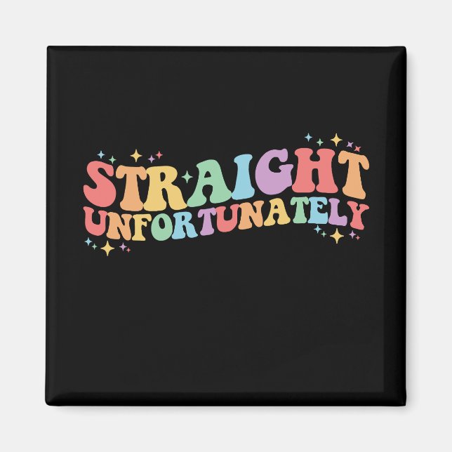 Unglücklich Groovy LGBTQ Gay Lesbian Magnet (Vorne)