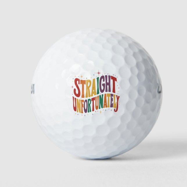 Unglücklicherweise erwachsen LGBTQ Pride Gay Golfball (Vorderseite)