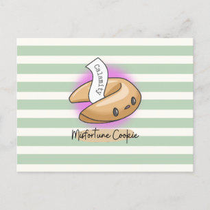 Unglückliches Cookie sagt Calamity Postcard Postkarte