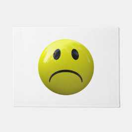 unglückliches Gesicht Emoji Türmatte Tür