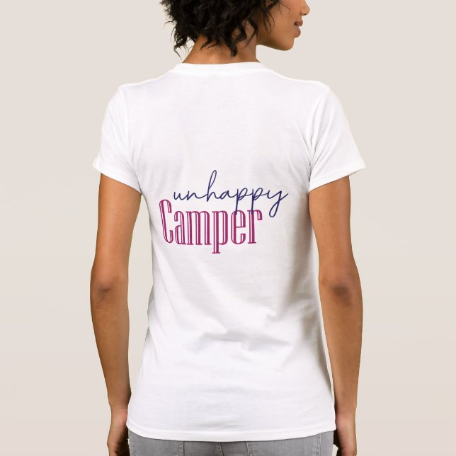 Unhappy Camper T-Shirt (Rückseite)
