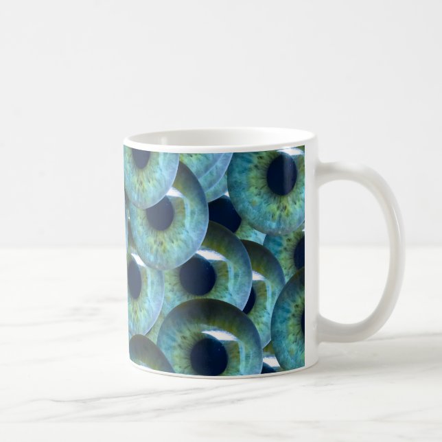 unheimliche Augen Kaffeetasse (Rechts)