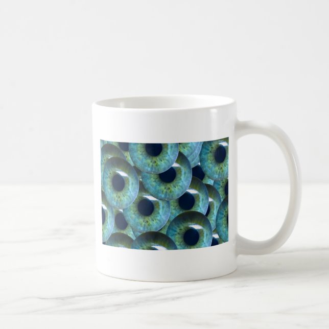 unheimliche Augen Kaffeetasse (Rechts)