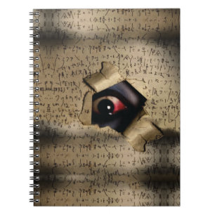 Unheimliche Augen V02 Notizblock