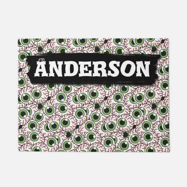 Unheimliche unheimliche Starren der Augapfel-|, Fußmatte (Vorderseite)