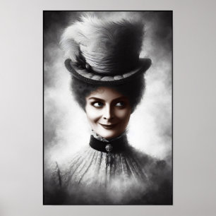 Unheimliche viktorianische Porträtkunst Poster