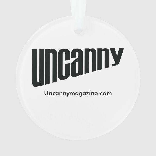Unheimliche Zeitschriften-Raum-Einhornverzierung Ornament (Rückseite)