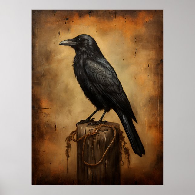 Unheimlicher Rabe Poster (Vorne)