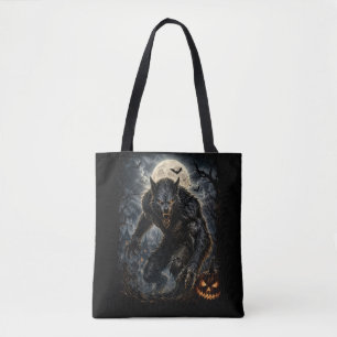 Unheimlicher Werwolf Halloween – Dunkle Horror Kre Tasche