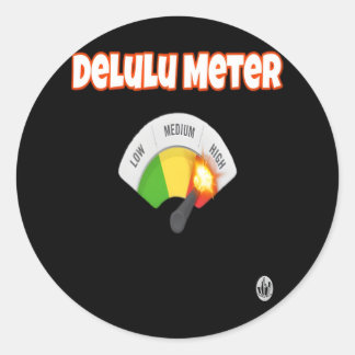 Unhinged Deluluu Runder Aufkleber