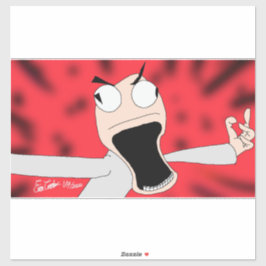 unhinged puppet art aufkleber