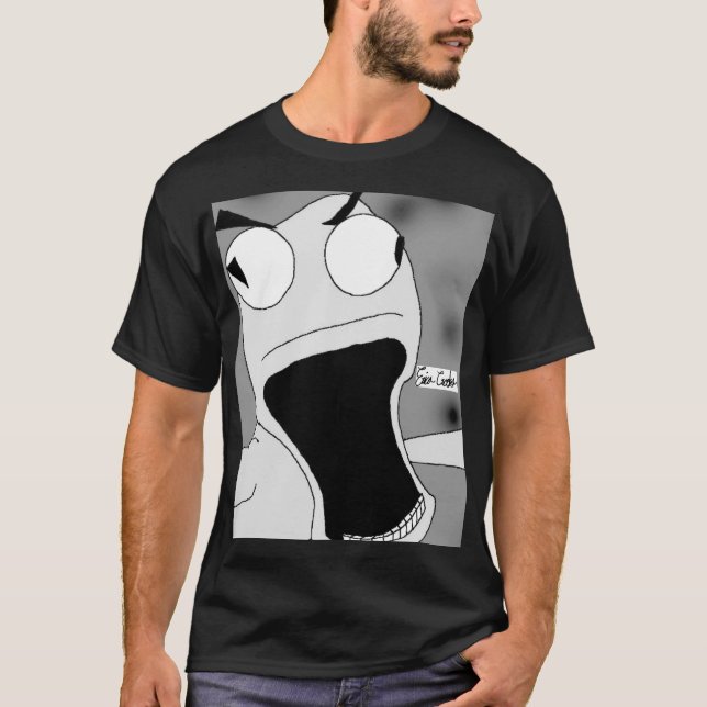unhinged puppet art grey T-Shirt (Vorderseite)