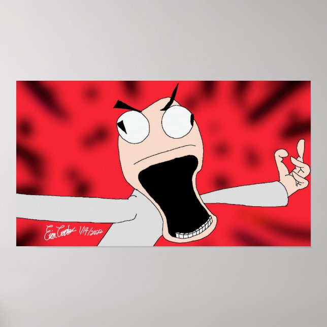 Unhinged puppet art poster (Vorne)