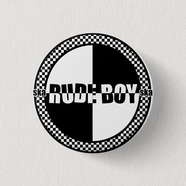 Unhöfliches Jungen-Button Button (Vorderseite)