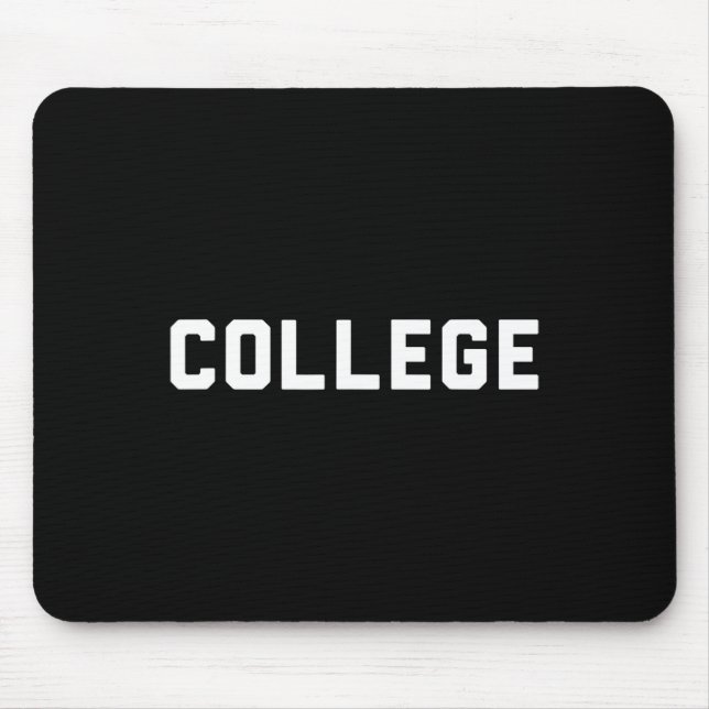 Uni 80er Party House Uni Mousepad (Vorne)