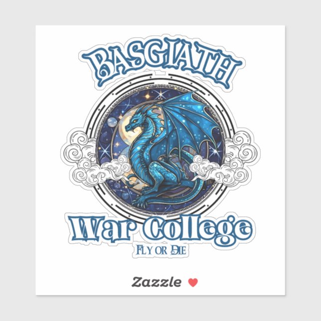 Uni-Aufkleber aus Basgiath War, vierter Flügel Aufkleber (Blatt)