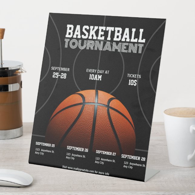 Uni Basketball Turnier, Basketball Sport Sockelschild (In Situ)