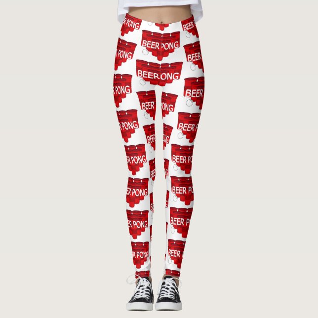 Uni Bierpong Leggings (Vorderseite)