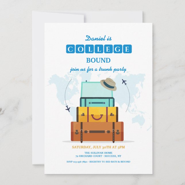 Uni Bound Male Einladung (Vorderseite)