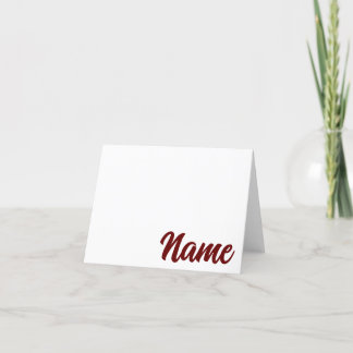Uni Charleston Personalisiert Dankeschön-Karte Dankeskarte