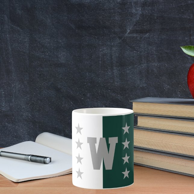 Uni Colors Hunter Green & White Kaffeetasse (Von Creator hochgeladen)