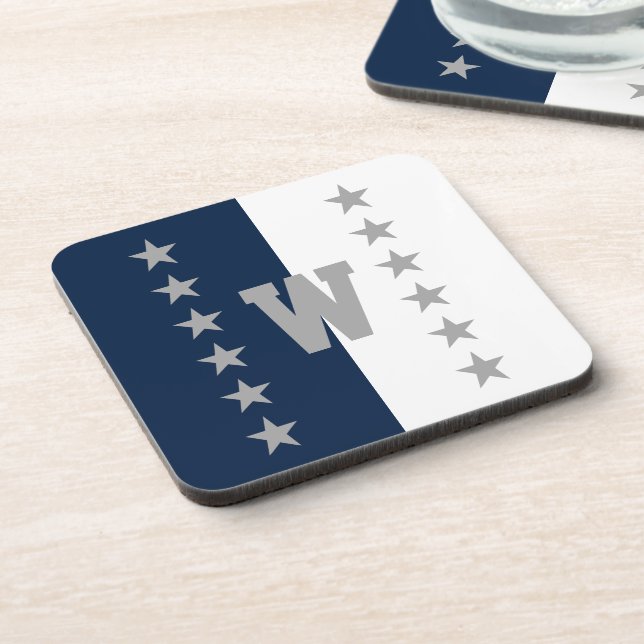 Uni Colors Navy Blue Getränkeuntersetzer (Linke Seite)