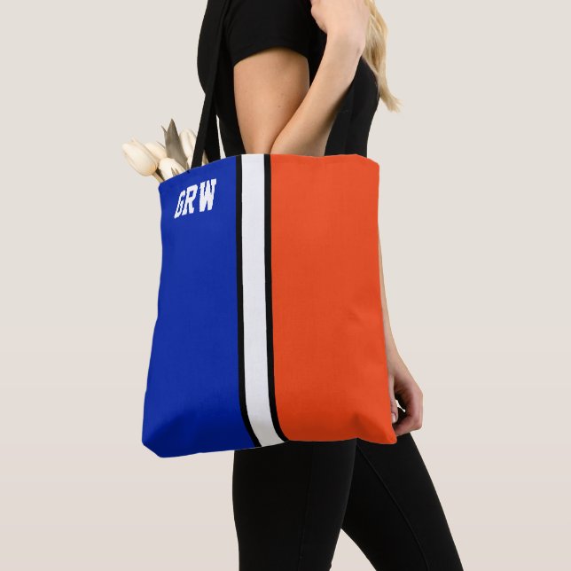 Uni Colors Royal Blue & Orange Monogram Tasche (Von Nahem)