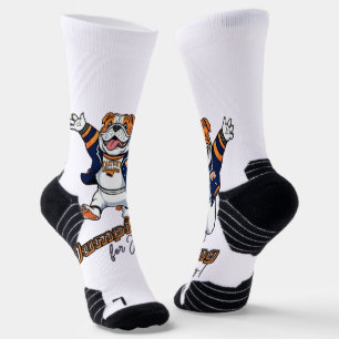Uni Cool   Jumping Bulldog Vector Socken