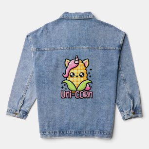 Uni-Corn! Niedlicher Maispun Jeansjacke