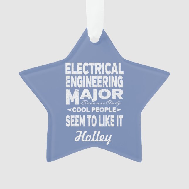 Uni der Elektrotechnik für große Coole Menschen Ornament (Vorderseite)