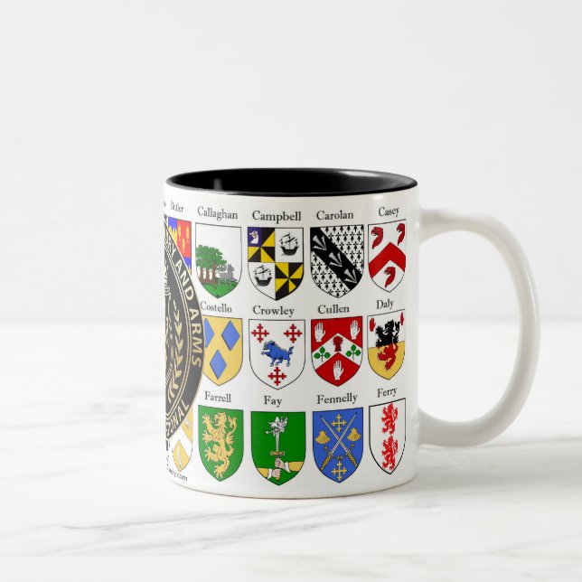 Uni der Heraldry Coat of Arms Zweifarbige Tasse (Rechts)
