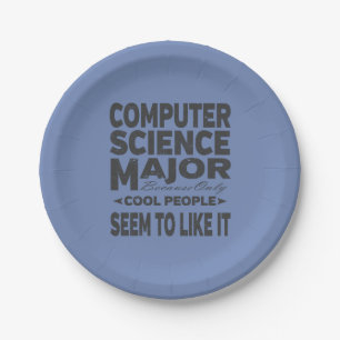 Uni der Informatik Coole Menschen Pappteller