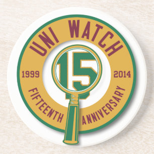 Uni dessous de verre de la montre 15th-Anniversary