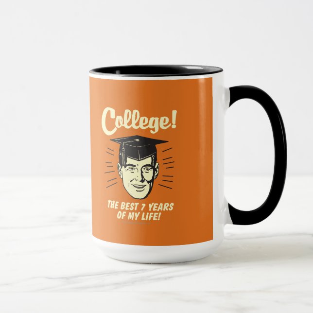 Uni: Die besten 7 Jahre meines Lebens Tasse (Rechts)